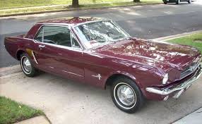 Image result for Vintage Burgundy 1964 Mustang