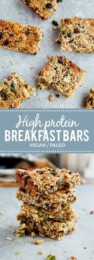 Protein Breakfast Bars Vegan Paleo Wallflower Kitchen Recipe Breakfast Bars Recipe Protein Breakfast Bars Protein Snacks