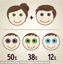 It's pleasing to the eye. The Eye Colour Combinations Your Baby Could Have Based On You And Your Partners Eyes Daily Mail Online