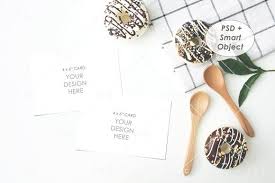 Recipe Card Mockup Psd Mockup Template Free Psd Design Design Mockup Free