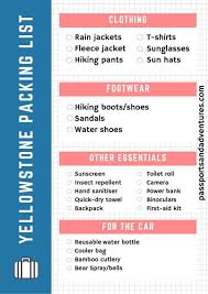 Yellowstone national park is a fascinating area. A Complete Yellowstone Packing List For Summer