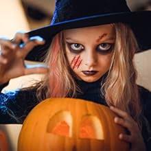 Amazon.com: 140 יחידות איפור זומבי ליל כל הקדושים, צלקות מזויפות אימה פצע  מדמם מזויף קעקועי זומבי זמניים לנשים גברים ילדים מסיבת ליל כל הקדושים  קוספליי : יופי וטיפוח