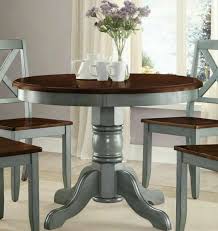 Signature design by ashley glambrey dining room table, brown. Solid Wood Round Dining Table French Country Style For Sale Online Ebay
