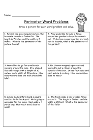 Perimeter Word Problems Word Problems Perimeter Worksheets Word Problems 3rd Grade