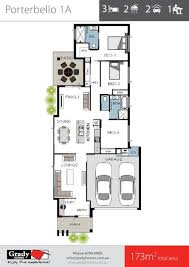 Narrow 3 Bedroom House Floor Plan Suited To Land For Sale In Townsville With Images Floor Plans House Floor Plans Diy Flooring