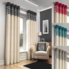 Pattern Black And Cream Curtains Skye Ring Top Lined Eyelet Curtains Cushion Covers Red Black Silver Cream Teal Home Furniture Diy Curt Curtains Gold Curtains Living Room Curtain Decor