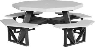 Luxcraft Poly Octagon Picnic Table In 2020 Octagon Picnic Table Picnic Table Poly Outdoor Furniture