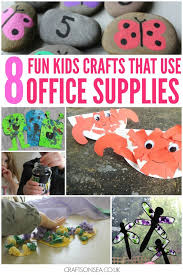 8 Fun Kids Crafts Using Office Supplies Crafts For Kids Fun Crafts For Kids Crafts