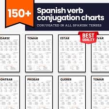 151 Spanish verb conjugations - PDF digital download
