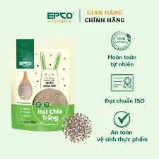 Hạt chia trắng EPCO FOODS xuất xứ Úc (100g/ túi) không chất bảo quản giàu  Omega 3 Protein Chất Xơ Vitamin | Lazada.vn