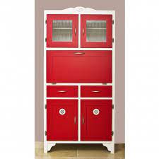 Betty Twyford Retro Red Kitchen Cabinet Hoosier Furniture Red Kitchen Cabinets Retro Kitchen