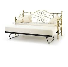 Extending daybed with trundle, daybed with pop up trundle beds, twin size trundle daybed solid wood, pull out trundle bed frame for bedroom, no box spring needed, espresso. Elegant Metal Day Bed With Trundle Buy High Quality Day Bed With Powder Coating Finish Modern Design Day Bed In Golden Color Popular Style Day Bed At Low Price Product On Alibaba Com