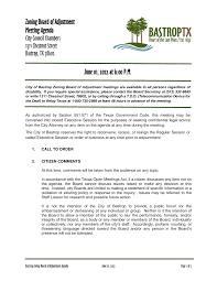 Zoning Board of Adjustment Meeting Agenda June 01, 2022 at 6:00 P.M.