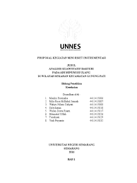 Salah satu faktor utama pendukung dari tridarma perguruan tinggi yang juga akan menjadi Proposal Mini Riset