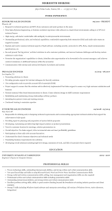 Pre Sales Engineer Resume Sample Mintresume