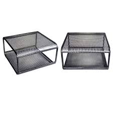 A Unique French 1960 S Industrial Steel Mesh Table Or Bench Steel Mesh Metal Chairs Brewery Interior