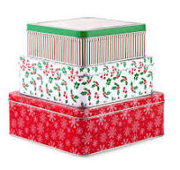 Amazon.com - Steel Mill & Co Square Tin Containers with Lids ...