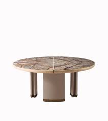 Modern Style Table Brown O 1500 H750 Russian Imports Of Birch Wood Frame White Mix Water Paint Local Walnut Color Natural Marble Mesa Embedded In The Ra With Images