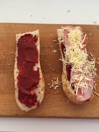 Cut the ham into strips and arrange on the baguettes with the pineapple and pepper. French Bread Pizza Easy Campfire Food Mamma S School