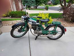 Image result for Green 1952 Motorcycle