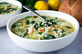 Add the onion, carrots and garlic, then saute until the onions and carrots are tender, 5 to 6 minutes. Lemony Rice Soup With Spinach Dill Planetarian Life