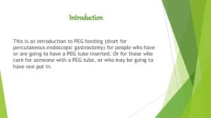 Peg Feeding
