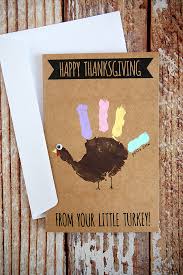 Press all the way from the top to the bottom of the card. Turkey Handprint Cards That Are Just Adorable Eighteen25