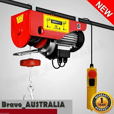 Electric Hoist Winch 400kg 800kg Garage Overhead Ceiling Rope Lift Crane 1300w Hoist Winch Electric Winch