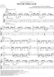 Three Days Grace Over And Over ноты для фортепиано Never Too Late By Three Days Grace Three Days Grace Piano Music Sheet Music