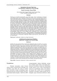 (a) perbaikan dalam mengenali dan merasakan emosinya sendiri, (b) lebih mampu memahami penyebab perasaan yang timbul, (c) mengenali perbedaan perasaan dengan tindakan. Pdf Kedekatan Remaja Pada Ibu Pendekatan Indigenous Psychology
