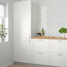 Savedal Dorr Vit 40x80 Cm Ikea In 2020 Ikea Kuche Lagerung Kuchenturen Ikea Savedal