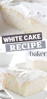 A White Cake Recipe Perfect For Your Sugar Cravings With Only 8 Ingredients And Ready In Less Than An Easy Vanilla Cake Recipe Cake Recipes Easy Cake Recipes