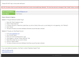 Locking and unlocking the user accounts. Manage Locked Users Links Safesend