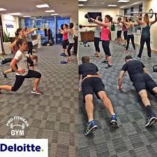 One Of Our Corporatefitness Sessions This Morning For The Staff Of Deloitte In Dublin Corporate Fitness Dublin Gym
