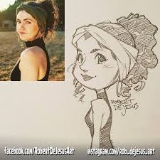 Illustrator Turns People And Their Pets Into Cartoon Characters New Pics Portrait Cartoon Caricature Drawing Cartoon Drawings