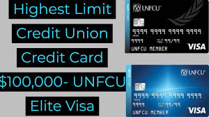 Upgrade to a new high limit credit card! Highest Limit Credit Union Credit Card 100k Elite Visa United Nations Federal Credit Union Unfcu Youtube