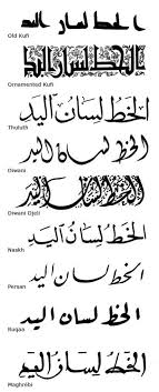 Arabic Calligraphy Style Chart In 2019 Calligraphy Tattoo