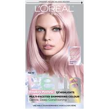 Best blonde hair dye brand. L Oreal Paris Feria Multi Faceted Shimmering Permanent Hair Color P2 Rosy Blush Smokey Pink 1 Kit Walmart Com Walmart Com