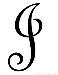 A lowercase cursive j is similar to a handwritten one, however there are a few more steps to writing a cursive one. Printable Letter J In Cursive Writing Letter J In Cursive Fancy Cursive Cursive Letters Fancy