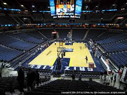 fedexforum seat views section by section