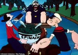 15 minutes later and we still don't have our onion rings. Popeye S Legendary Love Of Spinach Was Actually Due To A Misplaced Decimal Point Daily Mail Online