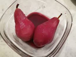 Poires Au Vin Rouge Pear Slowly Cooked In A Spicy Red Wine For A Healthy Dessert French Cuisine Recipes Healthy Dessert Strawberry Wine