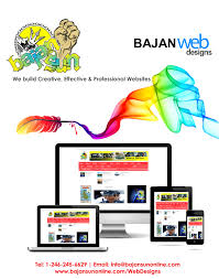 Bajan Web Design Domain Name Email Accounts Web Development Graphic Design Social Media Web Support Tel 1 246 245 662 Web Design Web Support Web Development