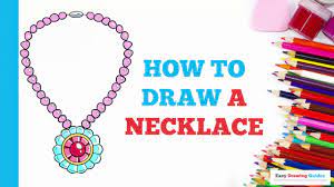 You can find online coloring pages for kids on our website but what if you want to color them offline? How To Draw A Necklace In A Few Easy Steps Drawing Tutorial For Kids And Beginners Youtube