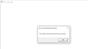 System Typeinitializationexception Message The Type Initializer For Webwindows Webwindow Threw An Exception Issue 1 Stevesandersonms Webwindow Github