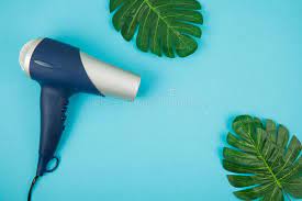 Cricket 5250 professional ceramic heat hair dryer. Blue Hair Dryer On Blue Creative Background Stock Photo Image Of Blowdryer Hairdresser 144512798