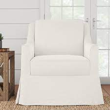 The wallace & bay bright tweed and faux leather swivel accent chair transforms your living room with a luxe elegance. Birch Lane Allister Swivel Armchair Slipcovers For Chairs Swivel Chair Living Room White Swivel Chairs