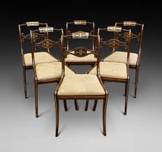 A Superb Set Of 6 Regency Chairs Chair Regency Chair Antique Dining Chairs