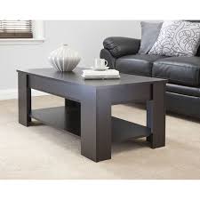 The coffee table lifts up available on the site are made of different materials such as wood, aluminum, marble, steel, glass and so on, so that you can pick the best one to go with your existing. Lift Up Storage Coffee Table Espresso Finish