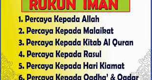 Semua umat muslim harus mengamalkan rukun iman. 6 Rukun Iman Dan Penjelasannya Fiqihmuslim Com